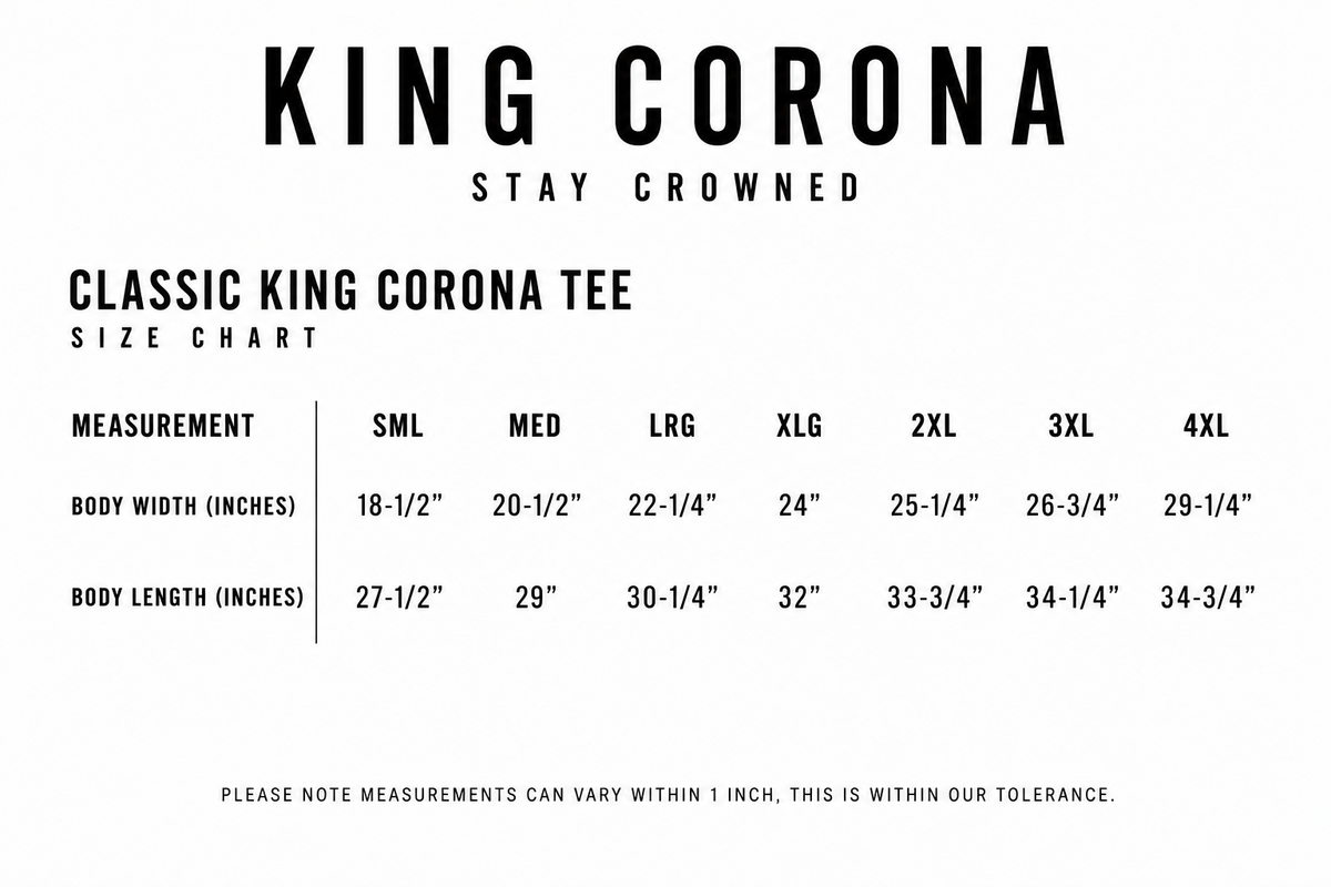King Corona Tee | STAY CROWNED™