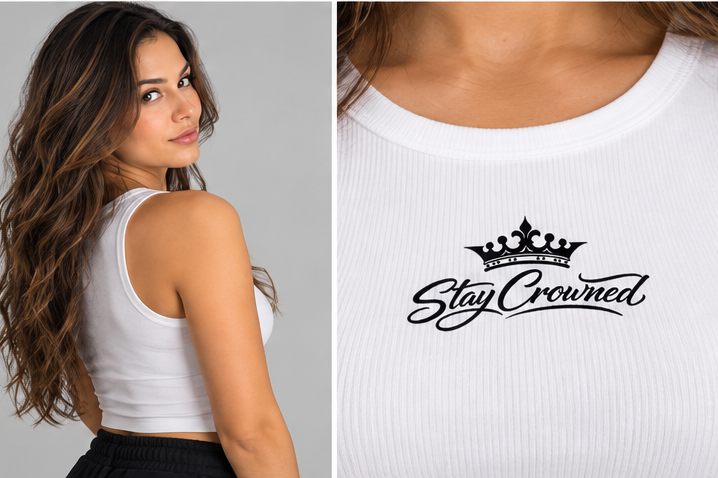 Stay Crowned™ Rib Crop Tank
