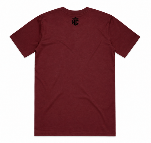 Classic King Corona Tee – Burgundy | STAY CROWNED™