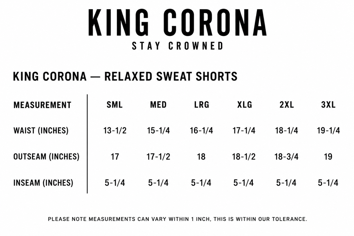 KING CORONA — RELAXED SWEAT SHORTS