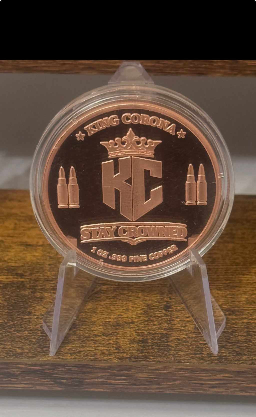 KC Stay Crowned - First Edition 1 oz .999 Fine Copper Round