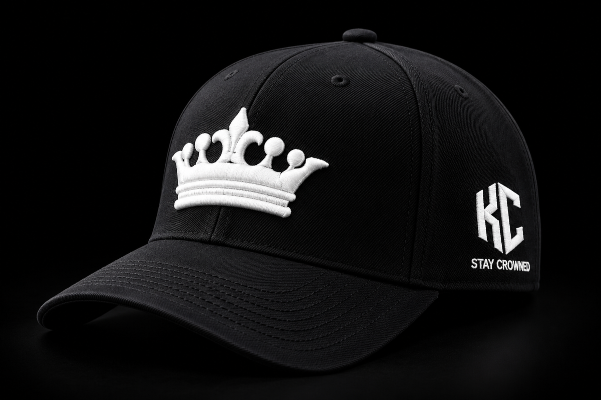 KING CORONA Premium Snapback — Black and White