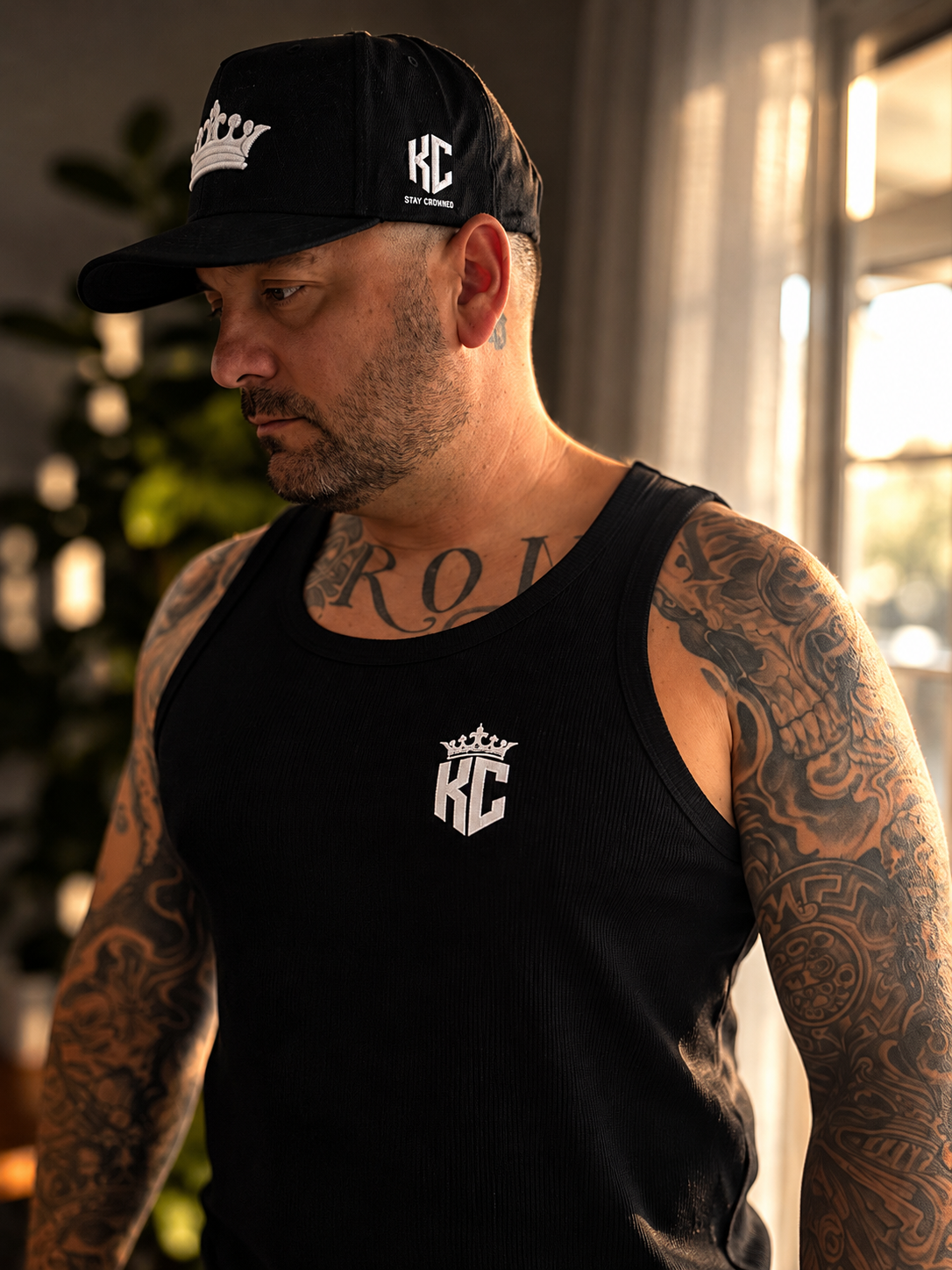 KING CORONA — BLACK RIB TANK