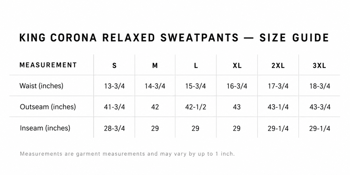 KING CORONA™ RELAXED SWEATPANTS