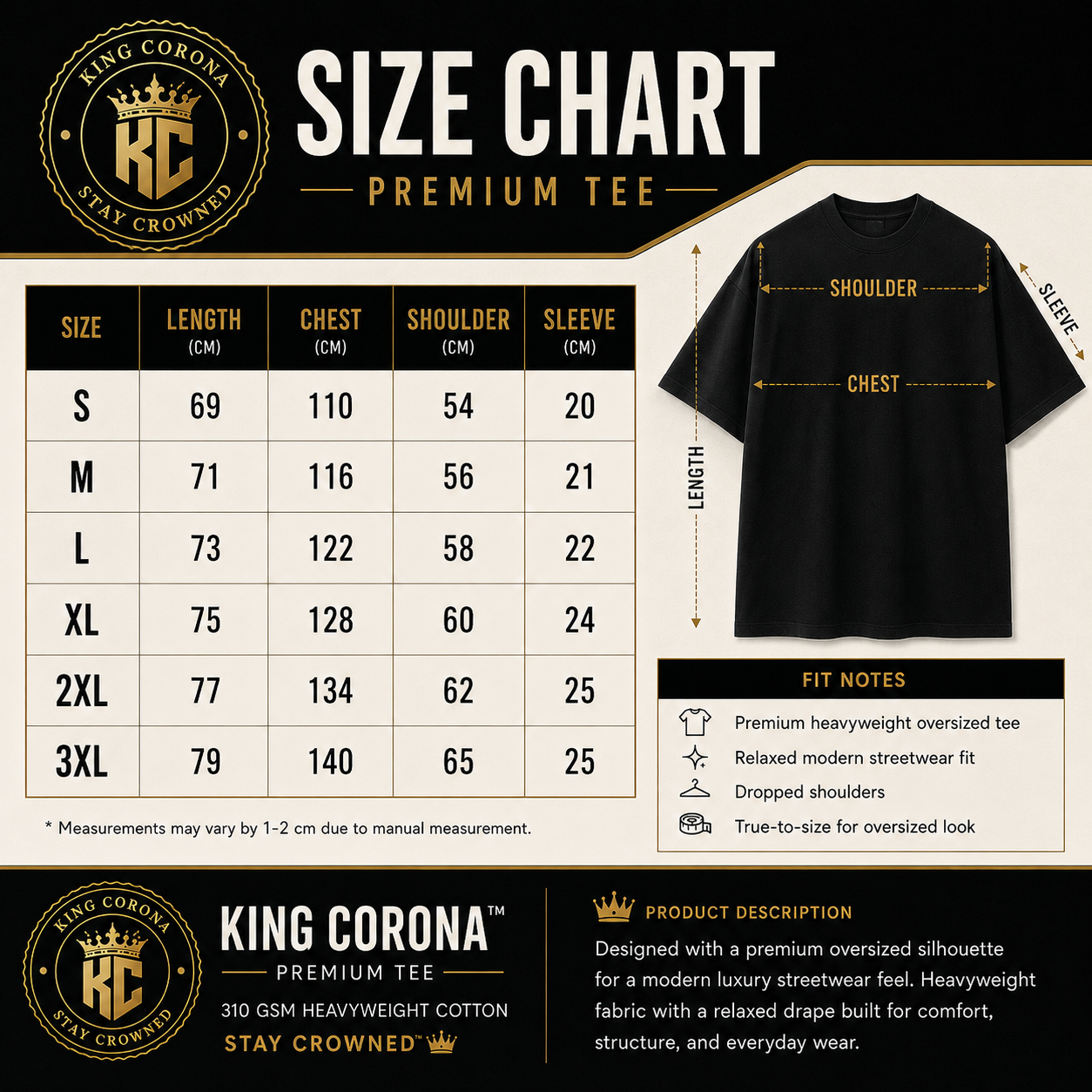 KING CORONA™ Premium Tee