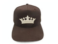 PREORDER - KING CORONA Premium Snapback — Brown and Cream-“PREORDER”