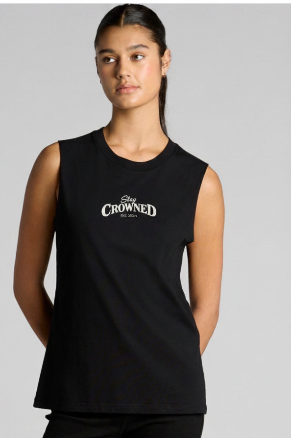 Stay Crowned Women's Tank - Matched Flat Lay Placement